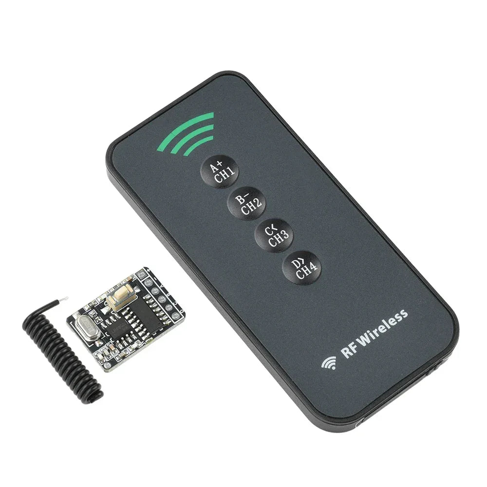 RF 433MHz Receiver Module 4-Channel Switch Transmitter Wireless Remote Controll RX480E Learning Code Decoding Receiver DIY kit