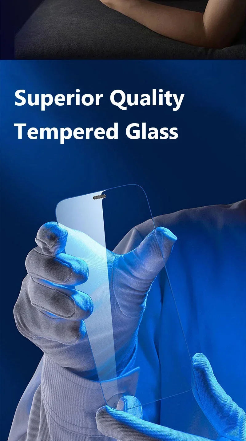 1-5Pcs HD Tempered Glass Screen Protector For iPhone 11 12 13 14 15 16 17 Pro Max 14 15 16 Plus 16 Air Glass Anti-Scratch Film