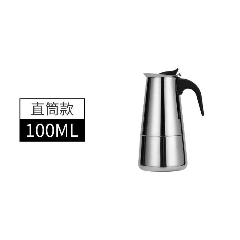 Explosions Stainless Steel Mocha Pot European Coffee Cup Portable Electric Coffee Pot Spot Wholesale