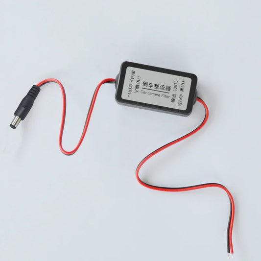 QXNY Rectifier DC 12V Power Car Rear View Camera Power Relay Capacitor Auto Car Camera Filter Relay Capacitor Filter Connector