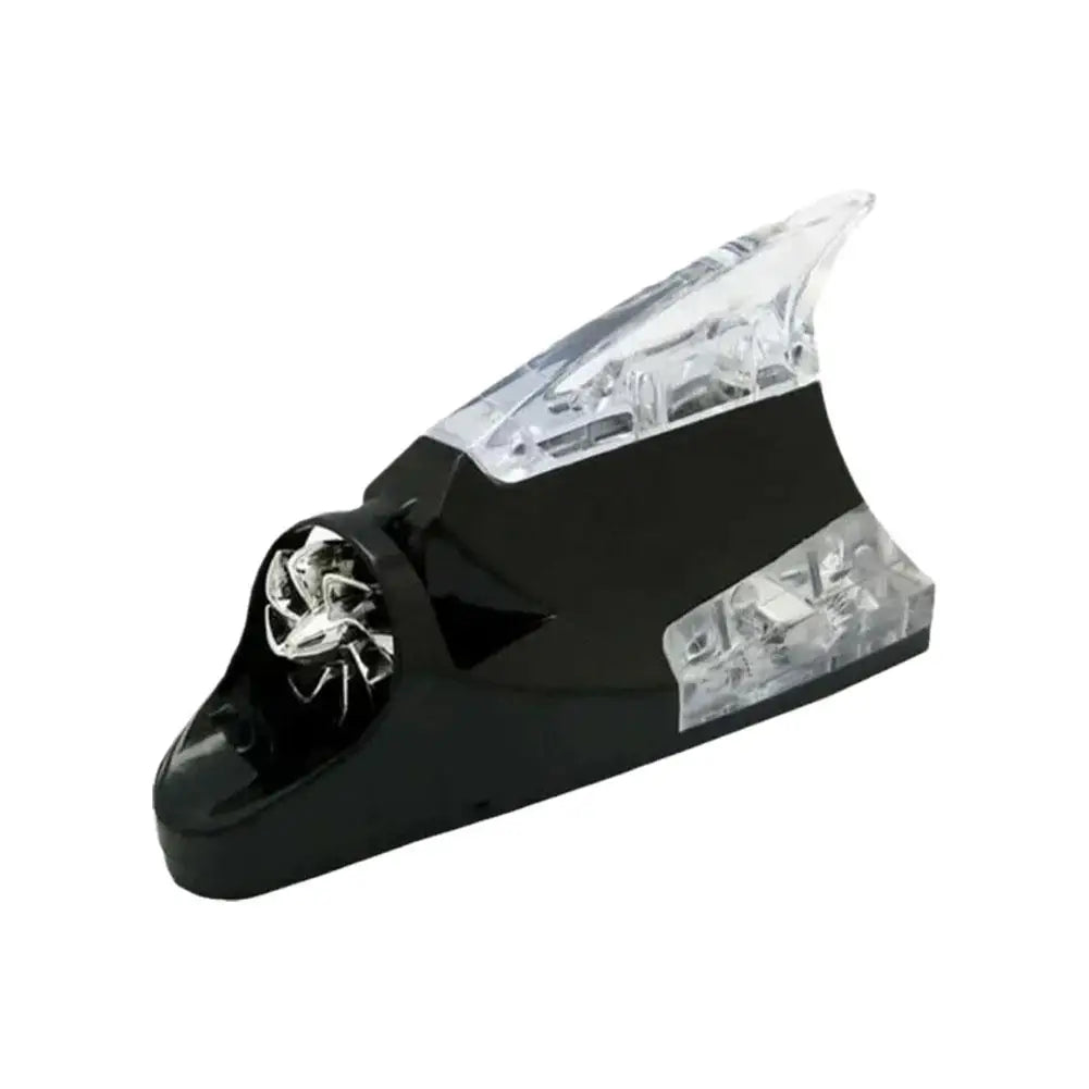 Car Auto Styling Wind And Power Shark Fin Shaped Receiving Antenna LED Warning Flashing Light Lamp