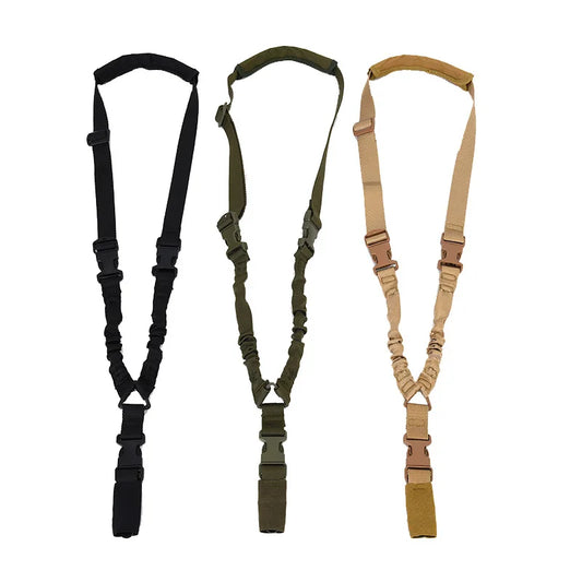 Tactical Single Point Gun Sling Shoulder Strap Rifle Shot Gun Belt with Metal Buckle Hunting Tactical Gear Accessories by PDG ibma