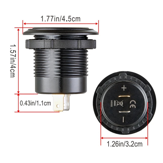 12v usb socket with voltmeter usb c fast charge car charger for bmw e46 bmw e61 e60 bmw f30 bmw f10 f20 e39 e90 e91 bmw x3 e83