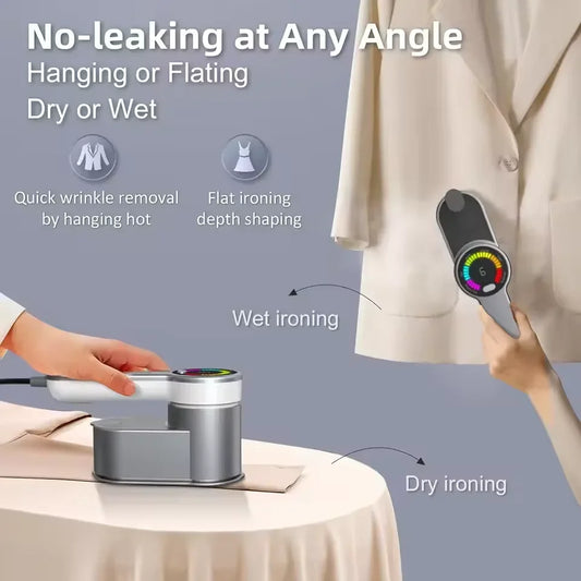 Intelligent Steam Ironing Machine Portable Travel Steamers for Clothes LCD Diplay Screenc Mini Handheld Garment Iron Steamer by PDG ibma