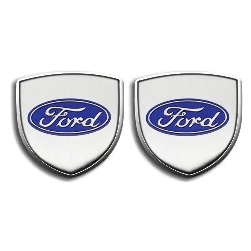 3D Metal Car Side Fender Trunk Emblem Badge Decoration Stickers For Ford Focus 2 3 Mk2 Mk3 Fiesta Mondeo Ranger Ecosport Kuga ST