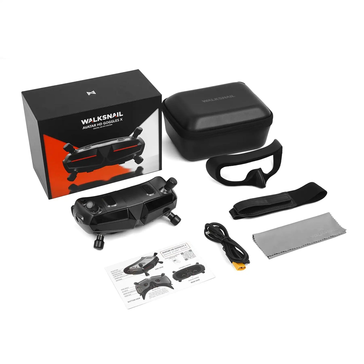 Walksnail Avatar HD Goggles X With Avatar HD Pro Kit (Dual Antennas Version) And GM3 Gimbal Head Tracking For FPV s