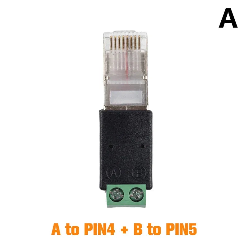 RJ45 to RS485 Converter RJ45 Terminal Adapter RJ45 to RS485 Adapter Crystal Head to Terminal