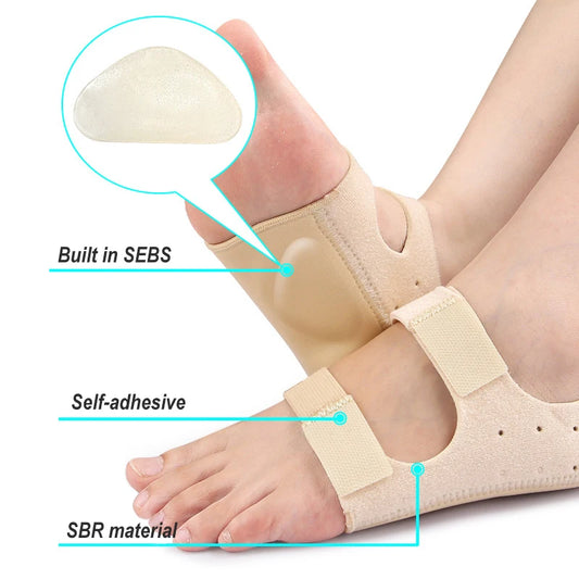 1Pair Relief Plantar Fasciitis Heel Protectors Shockproof Achilles Tendonitis Heel Support Cushion Adjustable Heel Inserts Pads by PDG ibma