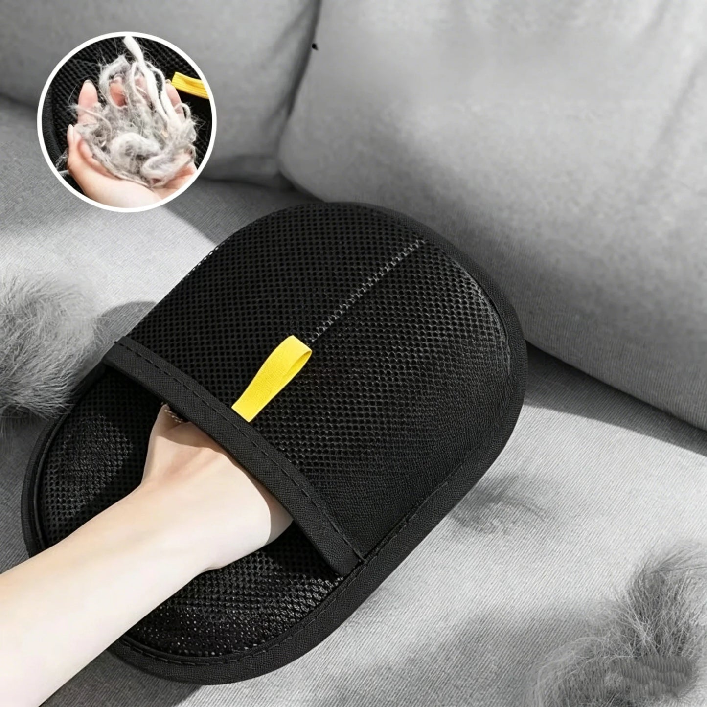 2pcs Cat Grooming Gloves Electrostatic Pet Hair Removal Brush for Cleaning Sofa Carpet clothes Double-sided Pet Hair Remover