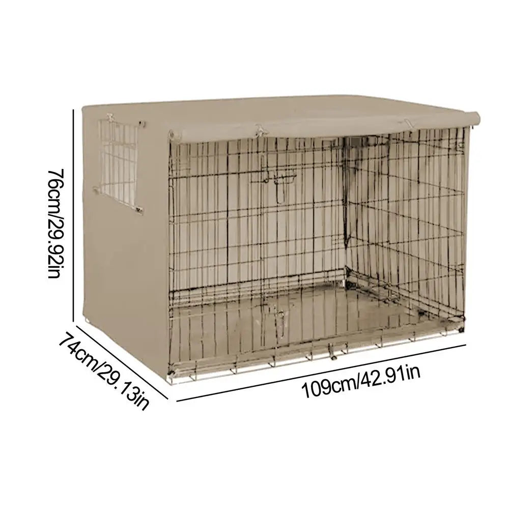 Pet Cage Cover Oxford Pet Crate Cover Pet Crate Cover Windproof Dog Kennel Cover Waterproof Dog Cat Cage Cover For Indoor