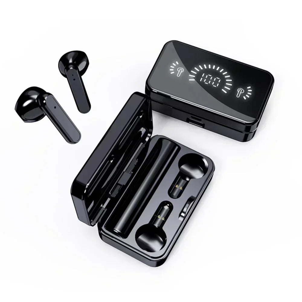 TWS Bluetooth-Compatible Earphones Stereo Sport Headset Waterproof Wireless Headphone Earbuds With Mic for all smartphones