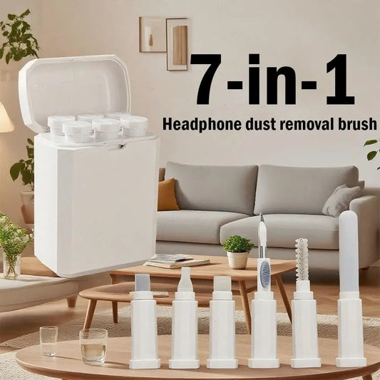 7-in-1 Headphone Cleaning Kit Dust Dirt Removal Cleaning Brush For Airpods Headset Mobile Phone Speaker Cleaning Tools