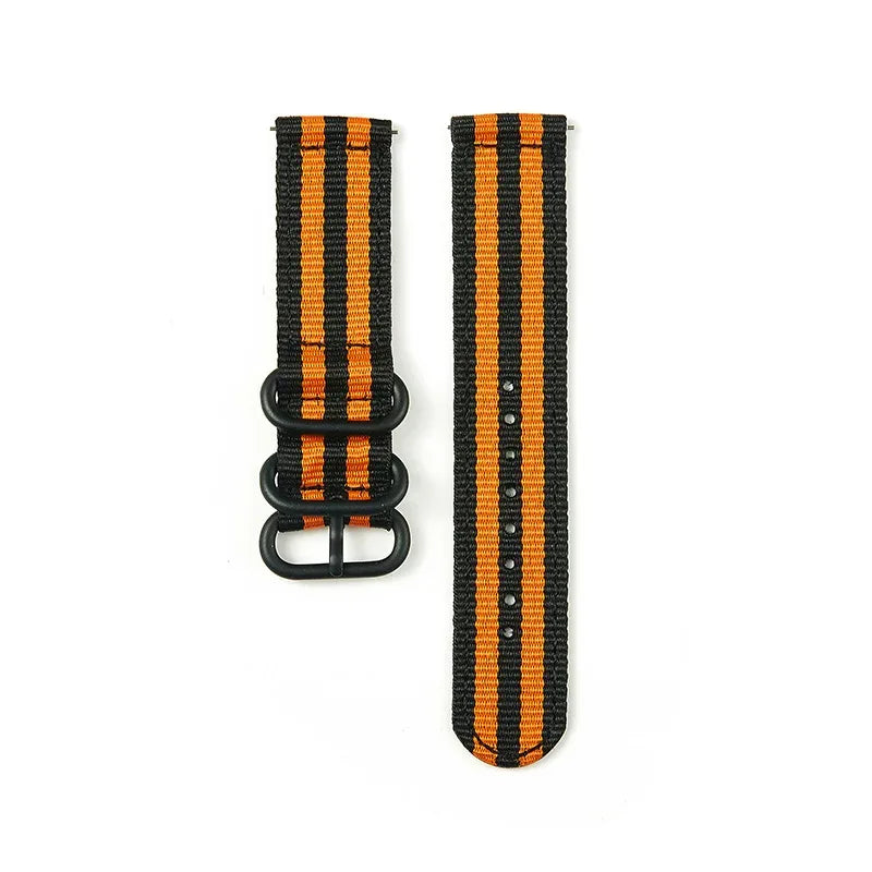 Nylon Watch Band Waterproof Ballistic Nylon One- Military Watch Straps for Men & Women Choice of Color & Width 18mm, 20mm, 22mm
