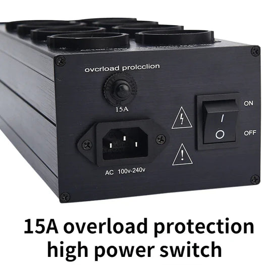 Pawalle Tp80 Audio Noise AC Power Filter Power Conditioner Power Purifier Surge Protection with EU Outlet Power Strip
