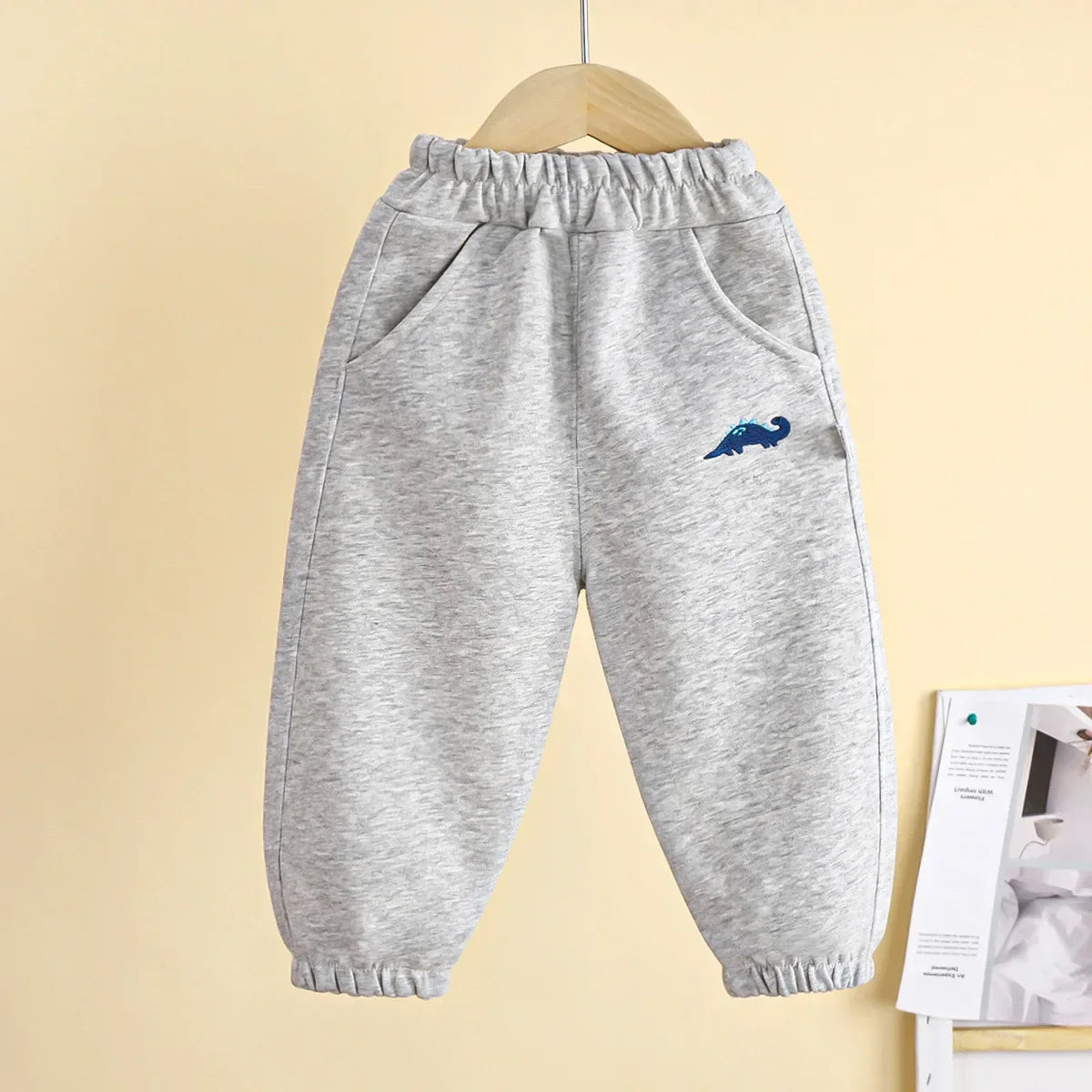 Baby Girls Boys Pants Pocket Long Trousers For Kids Toddler Infant Cartoon Pant Spring Autumn Children's Casual Sports Clothing