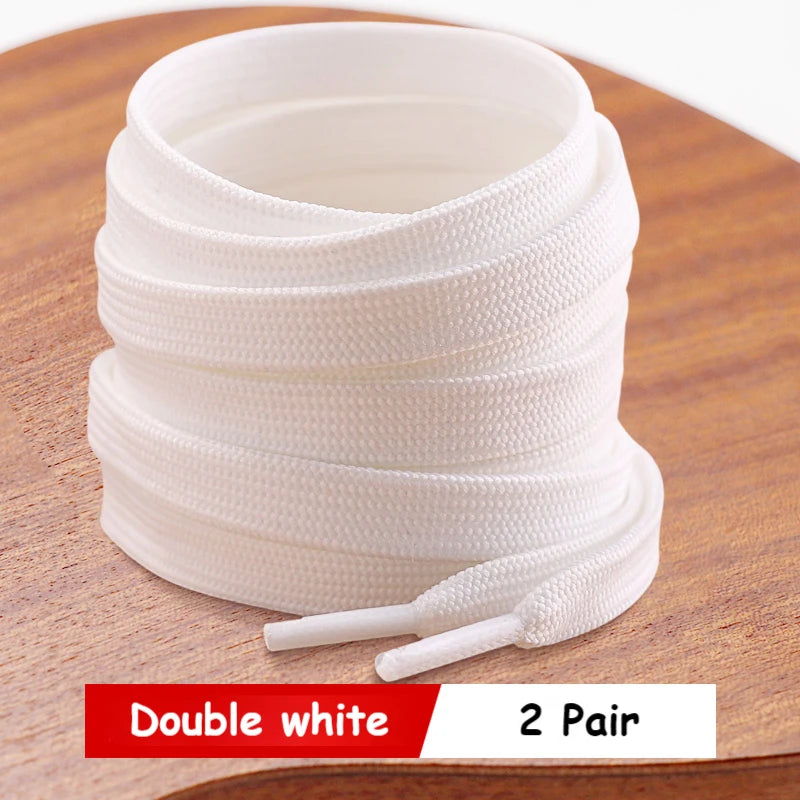Classic Shoe laces White Black Flat Shoelaces for Sneakers laces Shoe Strings 70/90/100/120/140/160CM High-quality Shoelace