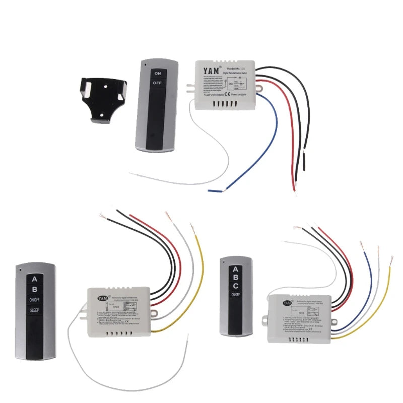 Wireless 1 Channel ON/ Lamp Remote Control Receiver Transmitter
