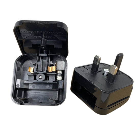 European Euro Eu 2 Pin To Uk 3 Pin Power Socket Travel Plug Adapter Converter Power Adapter Charger AC Power Cord Socket Outlet