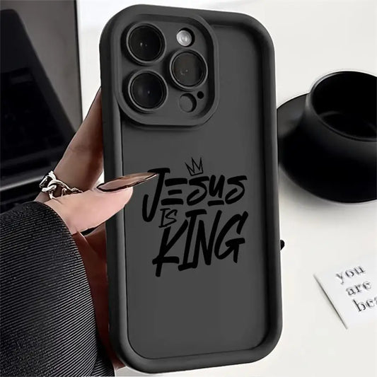 J-Jesus Is King Phone Cover Case for iPhone 17 Pro Max 16 Air 12 Pro 14 13 11 15 Plus 17Pro