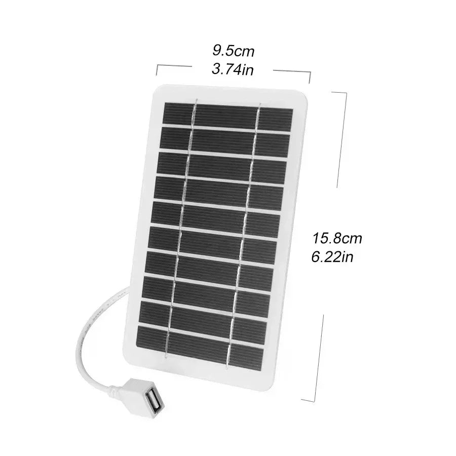 2-15W 5V USB Type-C Solar Panel Charger Kit Portable Flexible Lightweight Mini System for Phones Power Banks Car Camping Hiking
