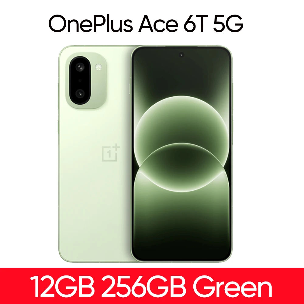 Oneplus Ace 6T Original ROM NFC Snapdragon 8 Gen 5 Smartphone 6.83''165 Hz AMOLED Display 8300mAh Battery 100W SUPPERVOOC IP69K