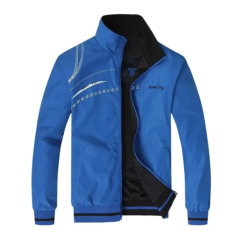 Red Jacket Men New Spring Double Side Wear Coat Sportswear Clothes Top Plus Size 5XL Bomber Jacket Veste Jaqueta Masculina
