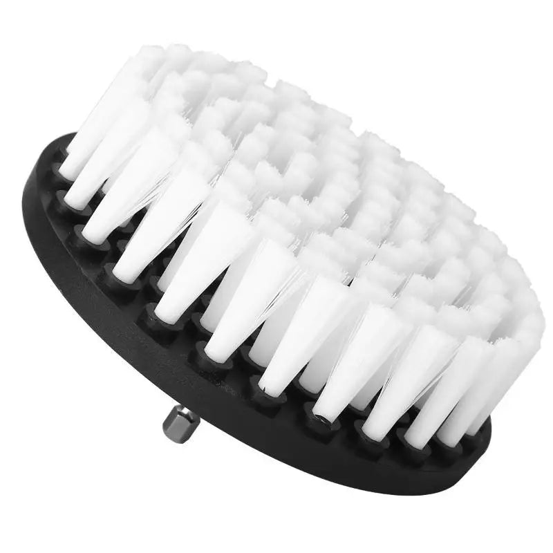 4-Inch Soft Drill Brush Attachment for Carpet, Leather, Upholstery, Glass & Tire Cleaning, Electric Scrubber Tool