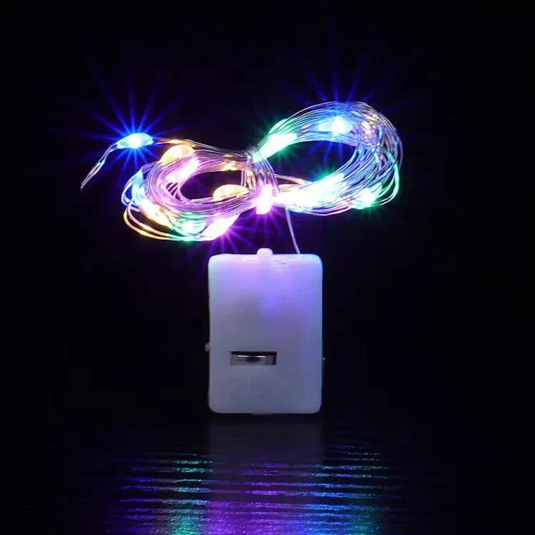 1/5/10pcs Fairy Lights String Button Battery Light Home Decor Living Bedroom Garden Christmas Wedding New Year Ornament Garland
