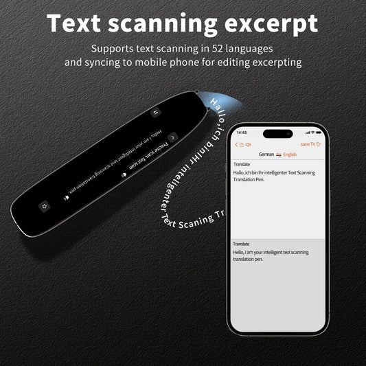 Translation Pen for Dyslexia Scanner Reading Pen 142 Text to Speech Smart Recording Pen Voice Wireless Text Extract Translator by PDG ibma