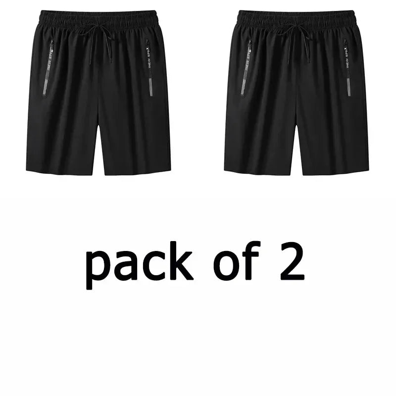 Men Casual Shorts Sweatpants 110-175kg Plus Size 1XL-7XL Pack of 1/2/3 Loose Elastic Waist Sport Pants Running Fitness Gym Pants