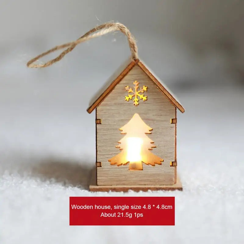 3Pcs Xmas Tree Pendants Snowflake Angel Deer Hanging Ornaments Christmas Decorations For Home Kids Toy New Year Party Decor