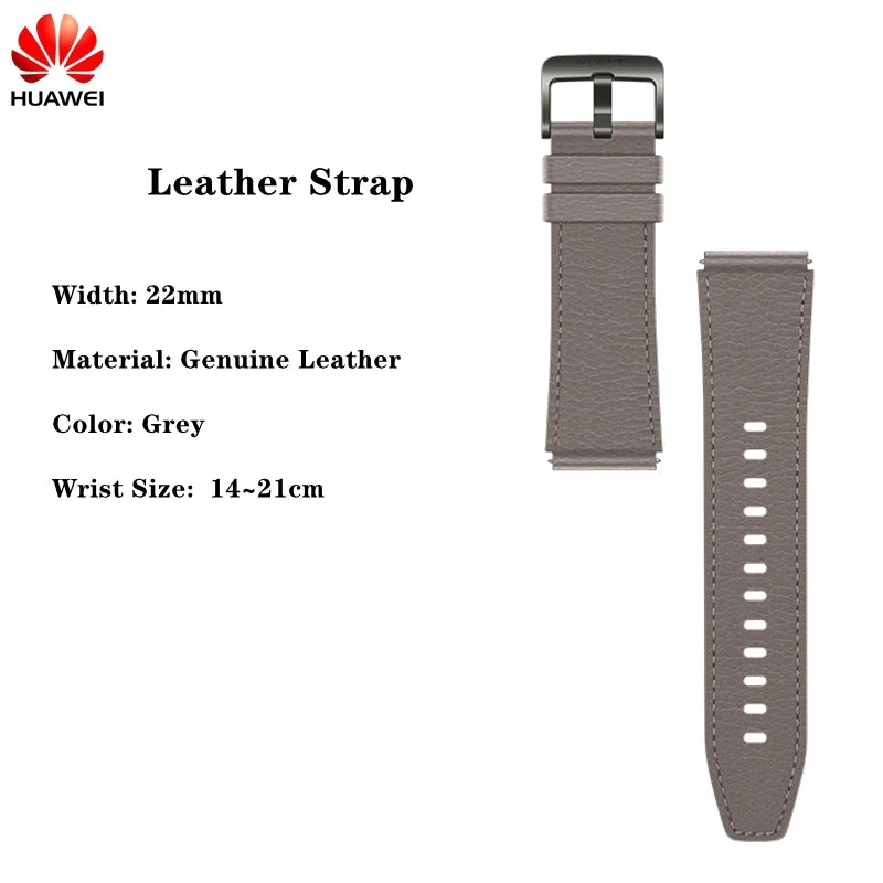 Original Huawei GT2 pro FKM Rubber Sport Band for GT2Pro 22mm Genuine Leather Watch Strap Fluoroelastomer Wristband