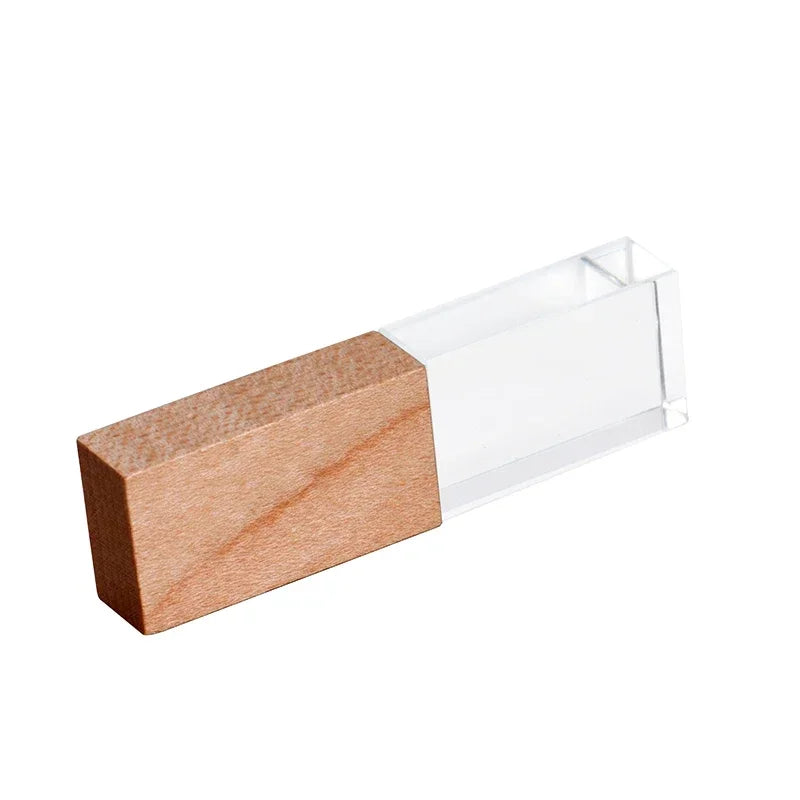 Walnut Album Box USB Flash Drives 128GB Photography Studio Memory Stick 64GB Free Custom Logo Pen Drive 32GB 16GB Wedding Gift