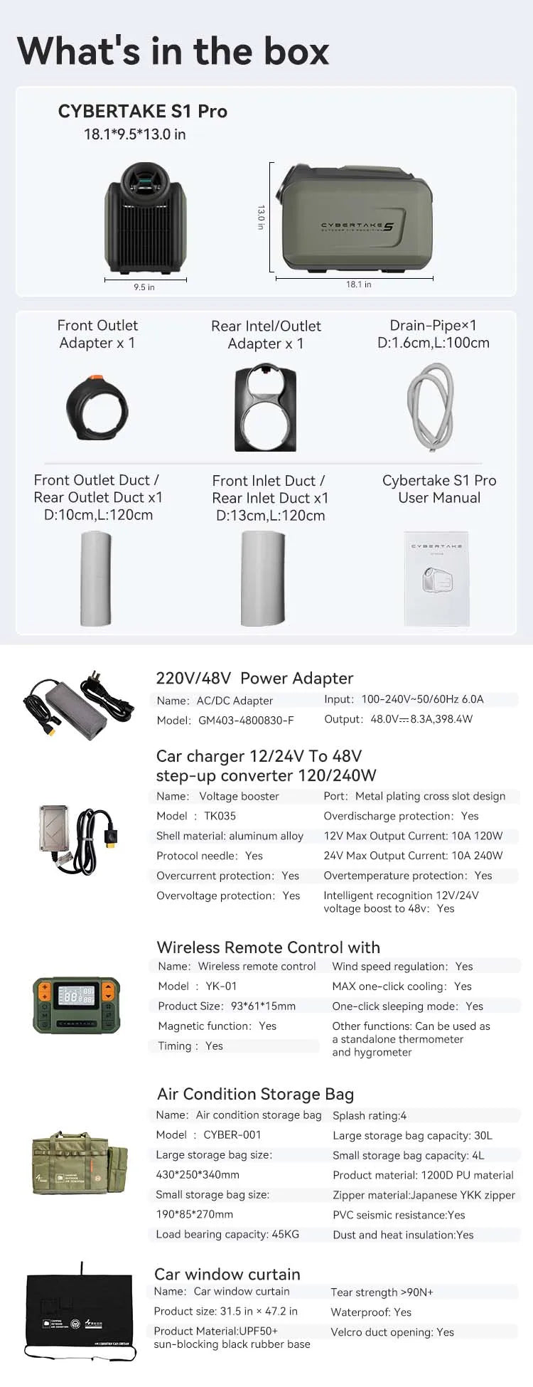 Inverter Mobile Air Conditioner Low Power Cooling for Camping RVs Home Use Emergency Tool