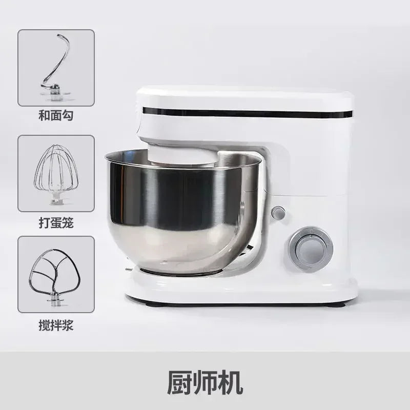 Small Home Automatic Kitchen Machine 220V Bread Mixer Dough Mixer Aid Commercial Stand Spiral Mixer Robot Cake.Stand 220V