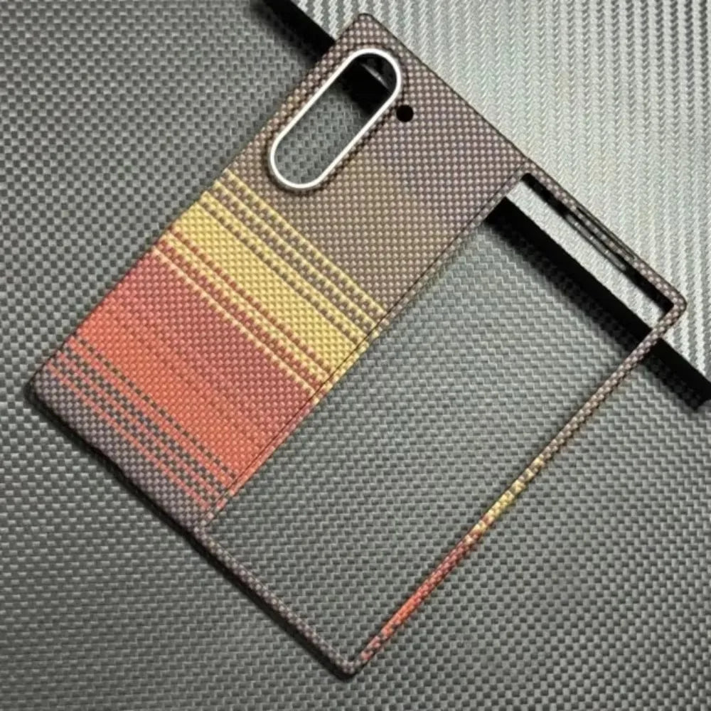 For Magsafe Magnetic Case For Samsung Galaxy Z Fold 6 Fold 7 5G Aramid Carbon Fiber Ultra-Thin Cover for Galaxy Z Fold 5 4 Case
