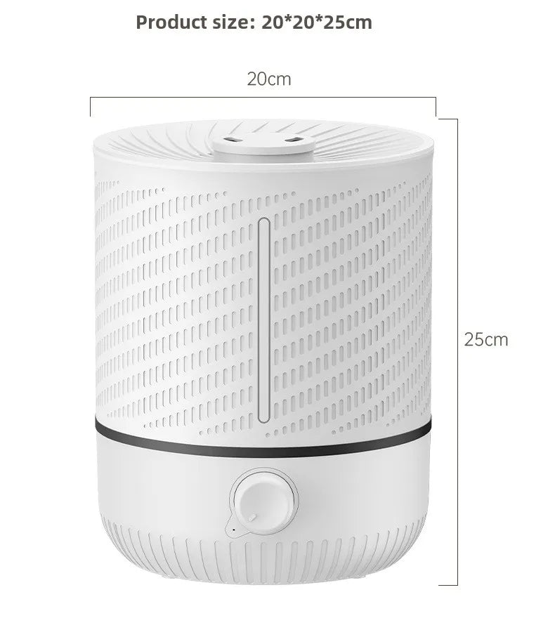 5L Large Capacity Air Humidifier Smart Humidifier with Rotating Mist Auto Shut-Off High Fequency Humidifier Ultra Quiet for Home