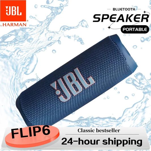 JBL Flip 6 Wireless Bluetooth Speaker - Rugged Waterproof Design Enhanced Sound with Independent Tweeters