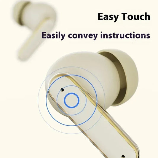 In-Ear Premium Leatherette Earphones Wireless True Headphones Bluetooth Ultra-Long Battery Life Noise Cancellation Technology by PDG ibma