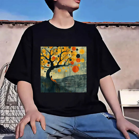 Autumn scenery Heat Transfer Stickers For Clothing Shoes Heat Transfer Stickers Or Clothing Hoodies DIYT Shirt Jacket Patches