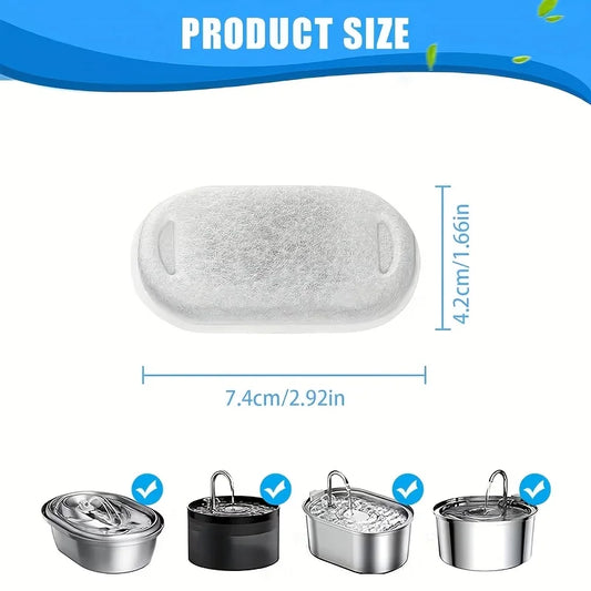 11/25PCS Pet Water Fountain Filters Replacement Activated Carbonfor Cat Dog Multiple Models Clean DrinkingWater by PDG ibma