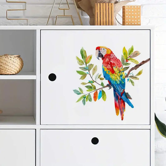 Watercolor Wild Birds Sticker Wall Sticker Living Room Bedroom Wall Kitchen Refrigerator Home Decoration Living Decals S271