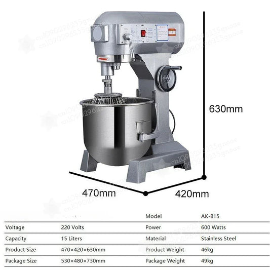 Stand Mixer Kitchen Appliances 10L 15L Electric Kitchen Mixer Food Processor Dough Kneading Machine Kneader