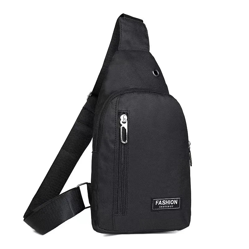 2023 New Chest Bag Fashion New Solid Color Men Chest Bag Outdoor Casual Fashion One Shoulder Crossbody Bag