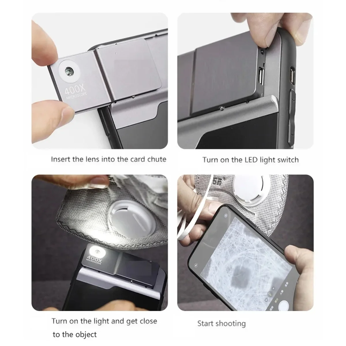 A72Z For 16 Pro 400X Microscope Phone Case Protective Cover for 16 Pro