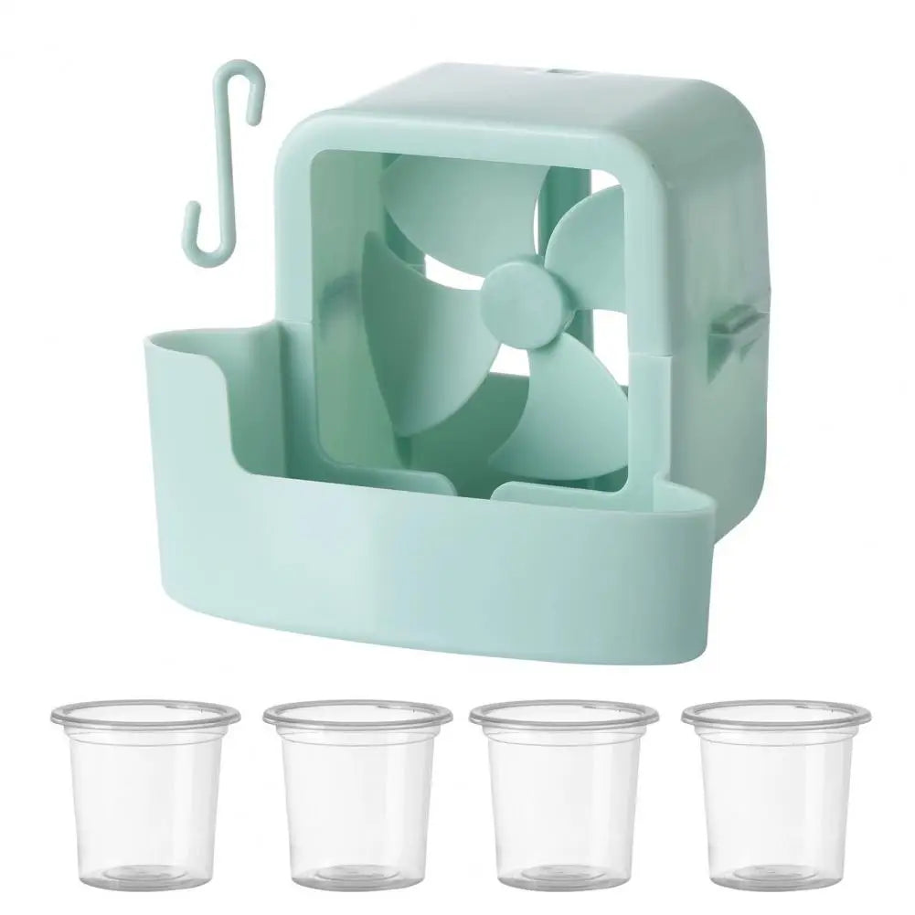 Ventilateur Hanging Add Ice Cup Summer Plastic Mini Fan Portable Fan Cooling Tool DIY Water Tower Cooling Product Home Accessory