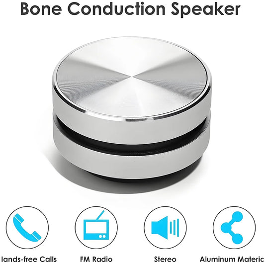 1pcs Bone Conduction Speaker Bluetooth-Compatible TWS Wireless Stereo Sound Hummingbird Speaker With FM Radio Red Black Silver by PDG ibma