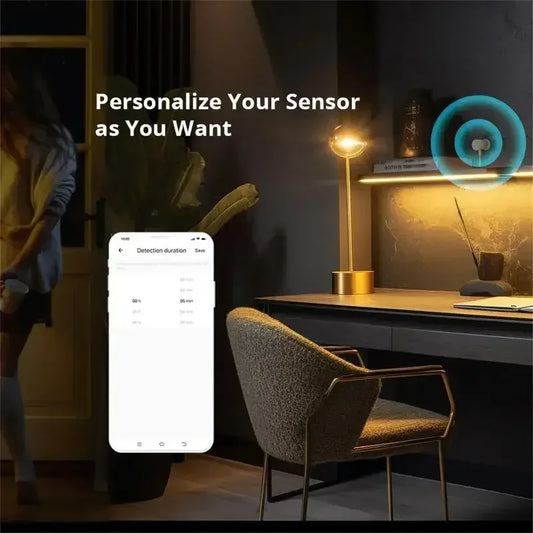SONOFF SNZB 06P Zigbee Human Presence Sensor SNZB-06P Detector Motion Light Sensing Smart Home Automation Work with Alexa Google