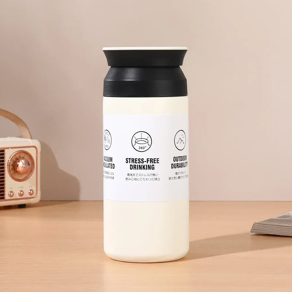 500ml Stainless Steel Thermos Cups Coffee Mug Insulated Water Bottle Thermal Tumbler Vacuum Flask Portable Hot and Cold Cup