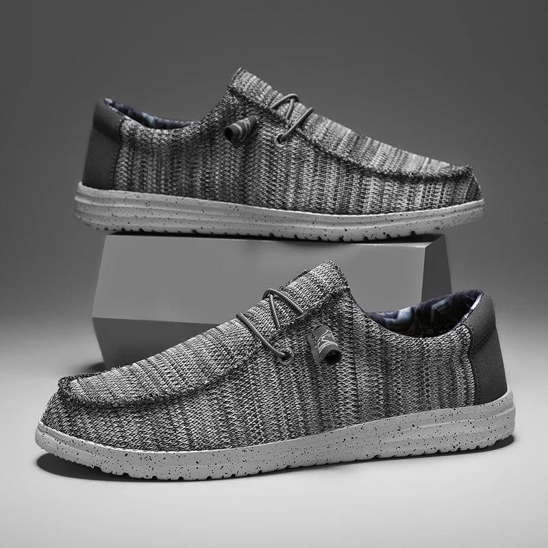 Men 2025 New Leisure Sneakers Spring Summer Breathable Lightweight Outdoor Canvas Shoes Large Size Men's Shoes Walking Loafers